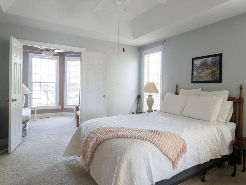 7008 Brett Drive, Monroe, NC 28110.  MLS# CAR4368447, YatesRealty ID 18129. Primary Bedroom with Seperate sitting room