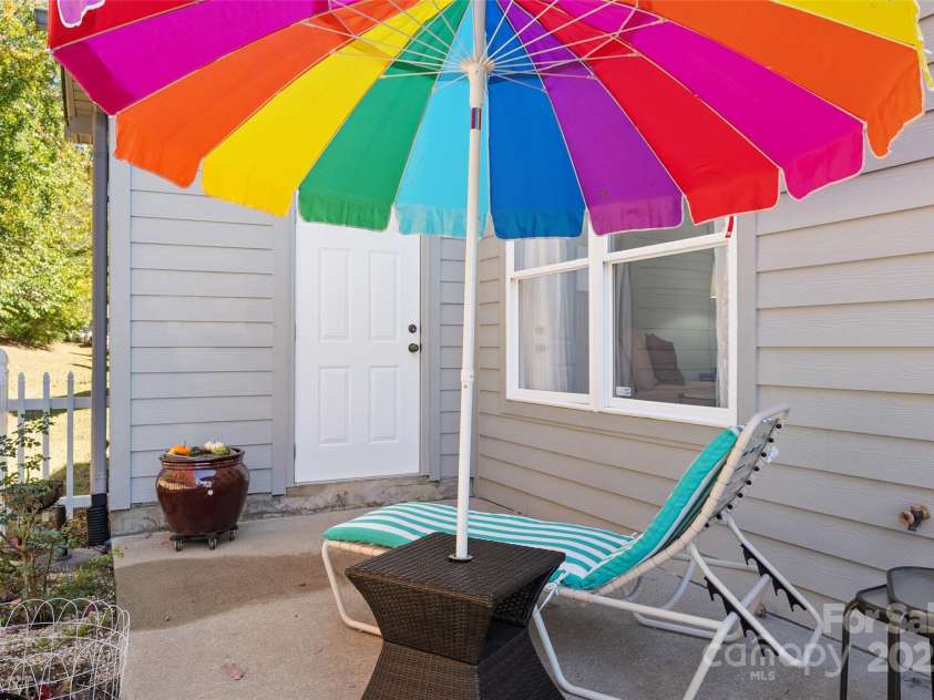 23 Holiday Drive, Arden, NC 28704.  MLS# CAR4312790, YatesRealty ID 1813. Back Patio