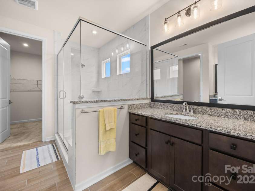 315 Skyebrook Lane, Rock Hill, SC 29730.  MLS# CAR4219949, YatesRealty ID 18131. Owners bath, oversized shower, walk in closet.