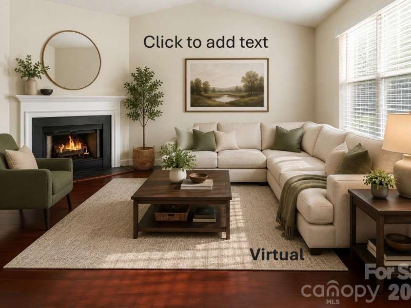 9313 Four Mile Creek Road, Charlotte, NC 28277.  MLS# CAR4366385, YatesRealty ID 18133. Great room virtual