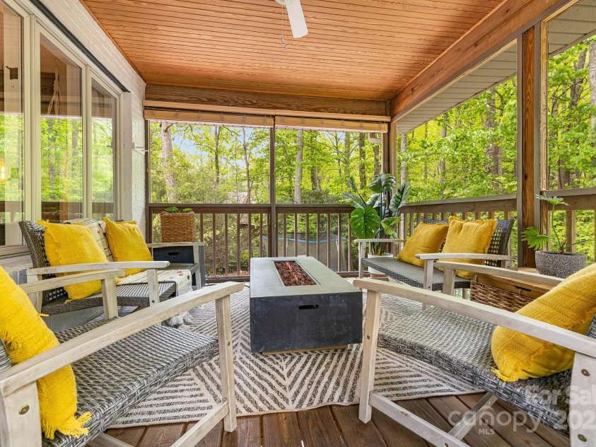1245 Old Fort Road, Fairview, NC 28730.  MLS# CAR4258994, YatesRealty ID 18139. Screened Porch #1