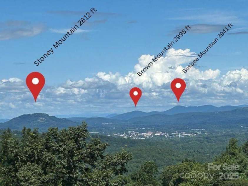 36 Northland Court, Flat Rock, NC 28731.  MLS# CAR4293031, YatesRealty ID 1814. Mountain peak views from main level
