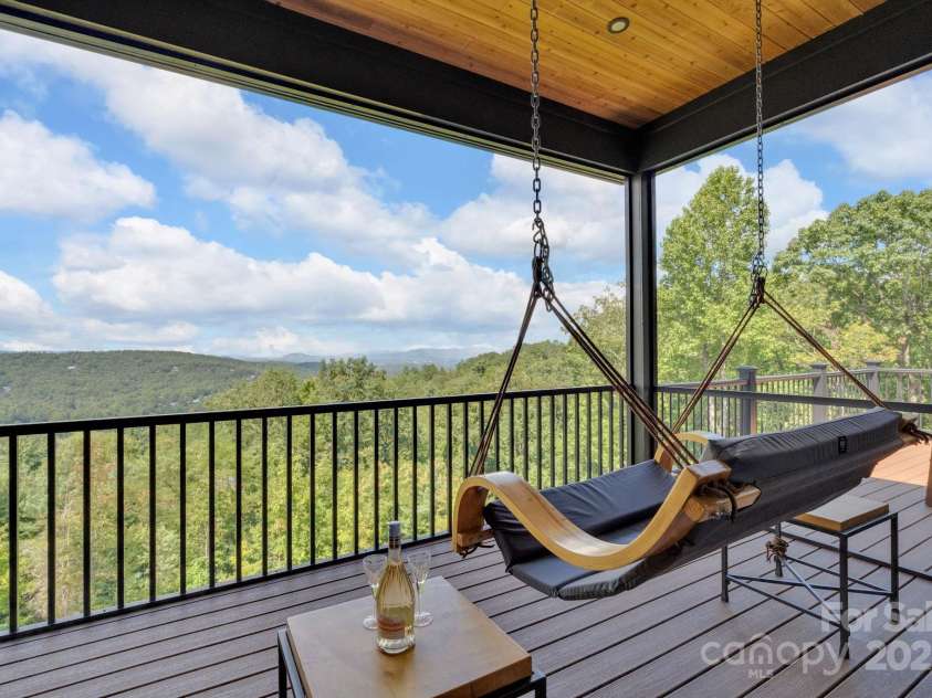 36 Northland Court, Flat Rock, NC 28731.  MLS# CAR4293031, YatesRealty ID 1814. Screened-in porch views