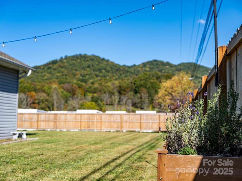 41 Utah Mountain Road, Waynesville, NC 28785.  MLS# CAR4310207, YatesRealty ID 18140. View from the back & side yard