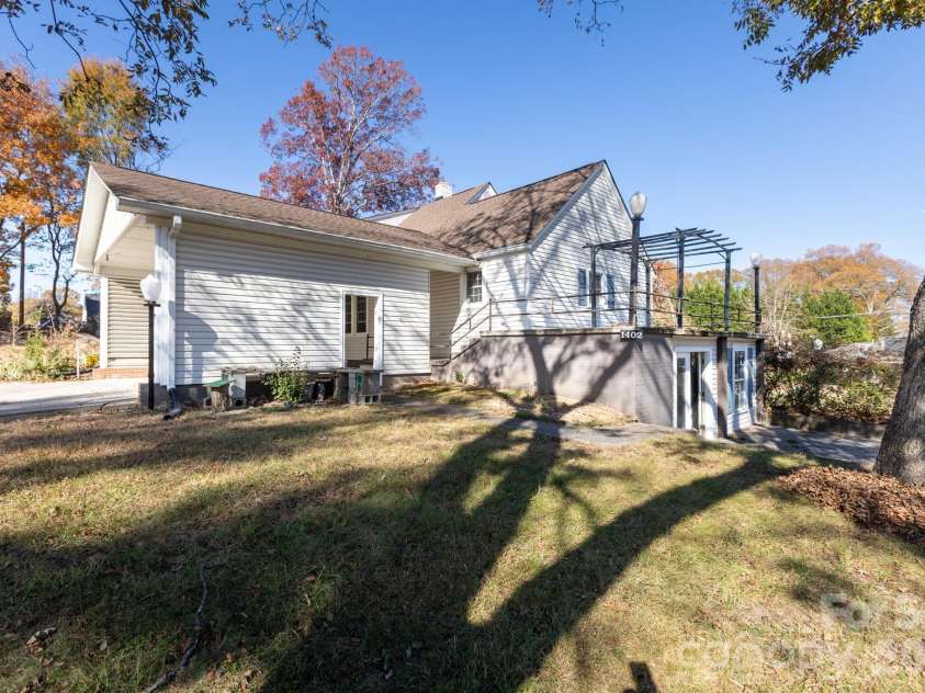 1402 Brantley Road, Kannapolis, NC 28083.  MLS# CAR4320766, YatesRealty ID 18145. Sun deck with Pergola and outlets
