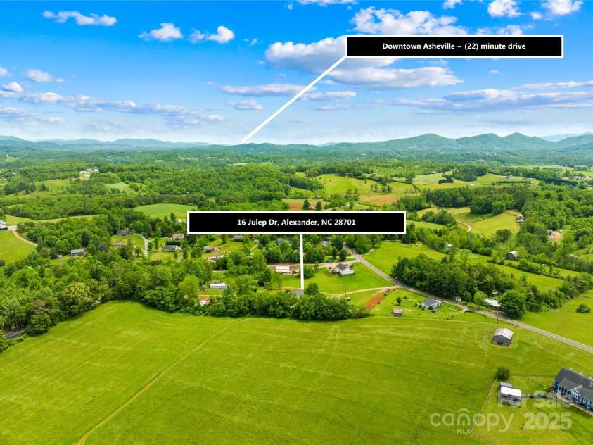 16 Julep Drive, Alexander, NC 28701.  MLS# CAR4259272, YatesRealty ID 18161. 