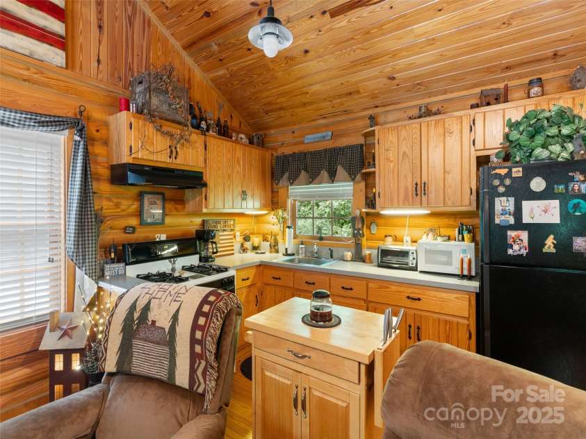 125 Cypress Lane, Saluda, NC 28773.  MLS# CAR4265595, YatesRealty ID 18163. All appliances and some basic furnishings are included!