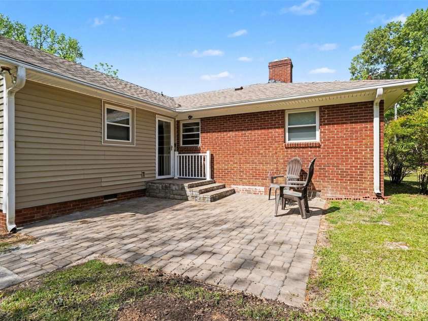 831 Maurice Street, Monroe, NC 28112.  MLS# CAR4370093, YatesRealty ID 18169. Back Patio