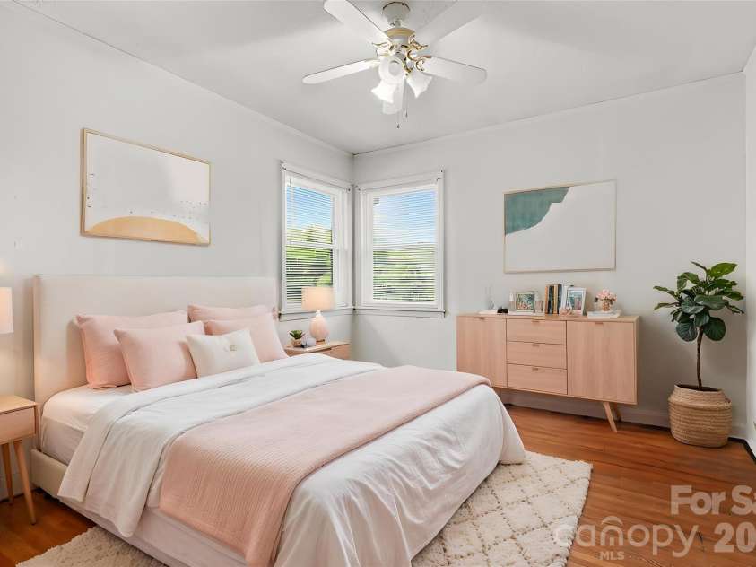 831 Maurice Street, Monroe, NC 28112.  MLS# CAR4370093, YatesRealty ID 18169. Bedroom 2 *Virtually staged*
