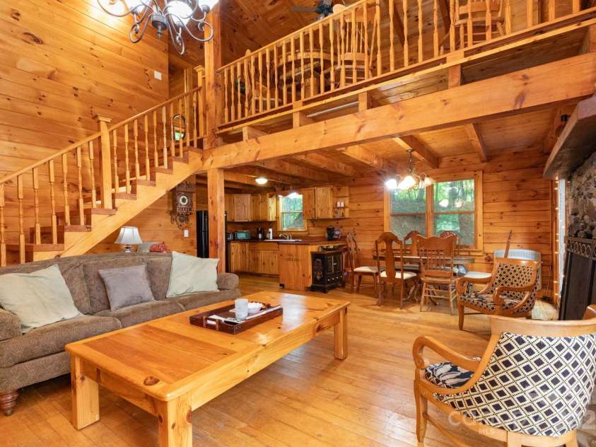 192 Granny Shepherd Road, Mars Hill, NC 28754.  MLS# CAR4285512, YatesRealty ID 18177. Open floor plan. Soaring ceilings with loft area. 