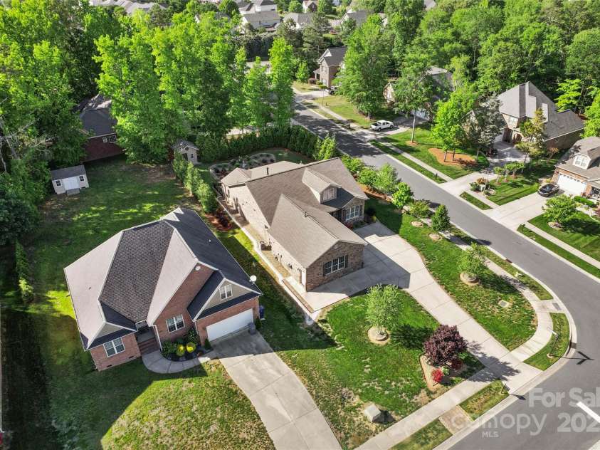 6010 Albiza Drive, Harrisburg, NC 28075.  MLS# CAR4256175, YatesRealty ID 18179. Ariel View.