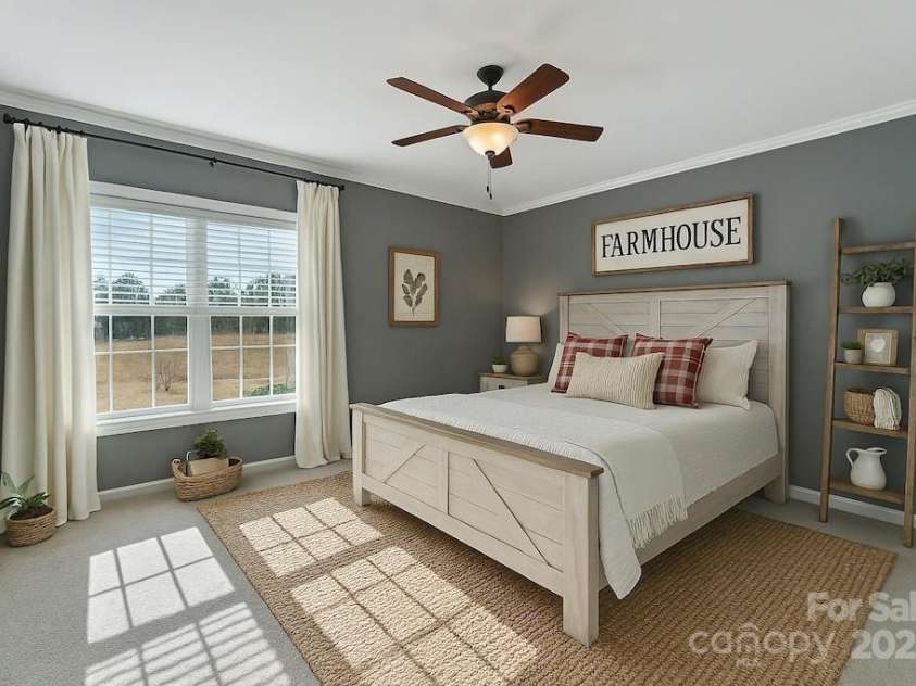 1285 Waitman Road, Lexington, NC 27295.  MLS# CAR4268596, YatesRealty ID 18189. Primary bedroom virtually staged