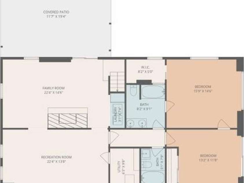 10 Lance Lane, Asheville, NC 28806.  MLS# CAR4328641, YatesRealty ID 18191. Floor Plan 1