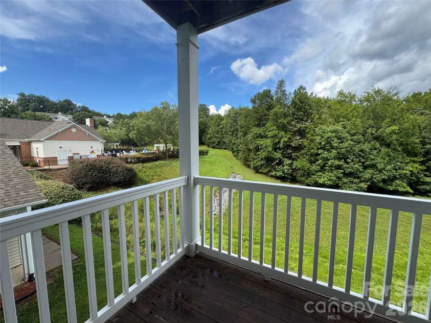 10676 Hill Point Court, Charlotte, NC 28262.  MLS# CAR4388592, YatesRealty ID 18194. Balcony View of Pool