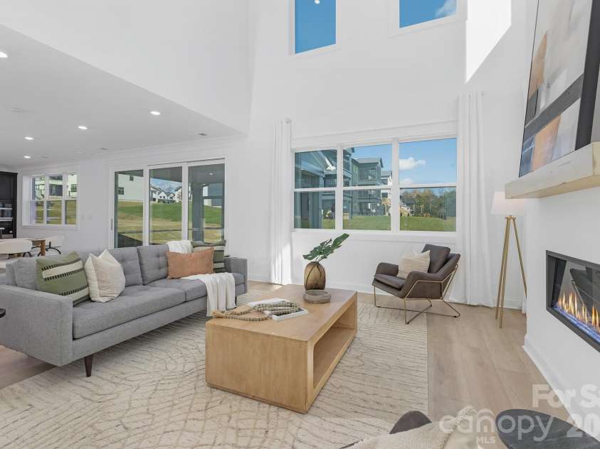 220 Windy Dell Drive, Tega Cay, SC 29708.  MLS# CAR4334670, YatesRealty ID 18198. Staged Living Room