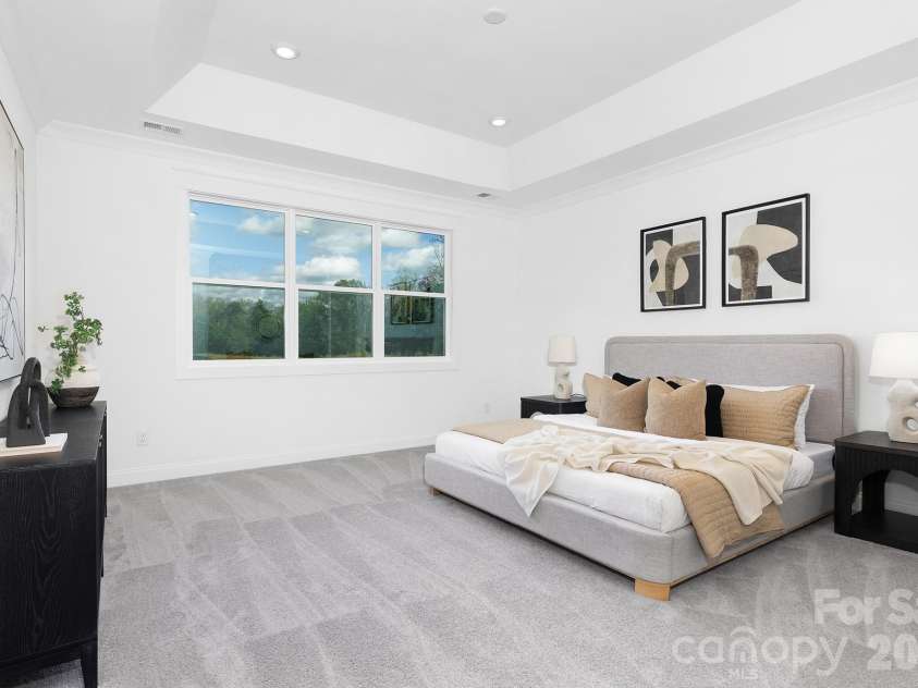 220 Windy Dell Drive, Tega Cay, SC 29708.  MLS# CAR4334670, YatesRealty ID 18198. Staged Primary Bed