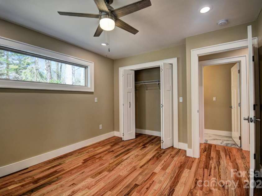 20 Lisa Lane, Maggie Valley, NC 28751.  MLS# CAR4126397, YatesRealty ID 182. Master Bedroom - Beautiful Solid Oak Hardwood Floors