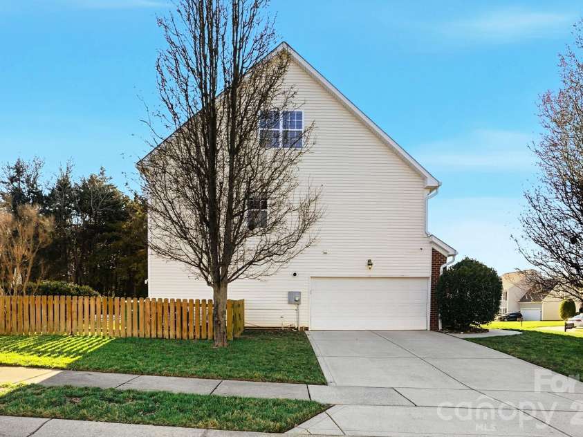 5008 Rosewater Lane, Indian Trail, NC 28079.  MLS# CAR4335449, YatesRealty ID 18201. Side Load Garage