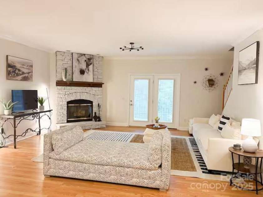 350 French Mountain Drive, Marion, NC 28752.  MLS# CAR4298373, YatesRealty ID 18236. Living room