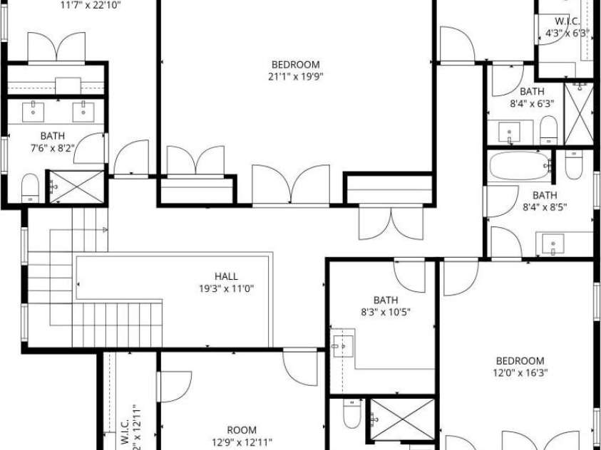 3300 Auburn Avenue, Charlotte, NC 28209.  MLS# CAR4373083, YatesRealty ID 18260. Upper Level Floor Plan