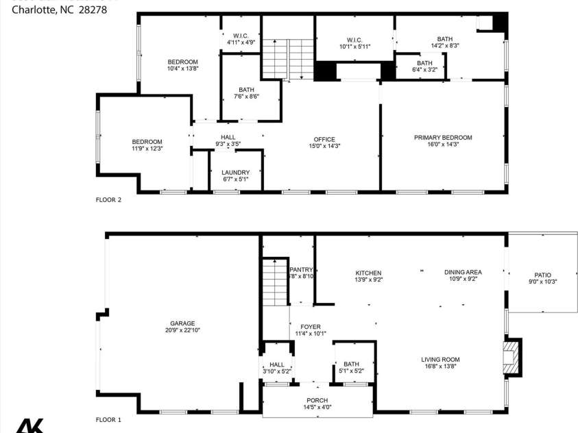 5836 Clan Maclaine Drive, Charlotte, NC 28278.  MLS# CAR4259944, YatesRealty ID 18274. Very Functional Floorplan