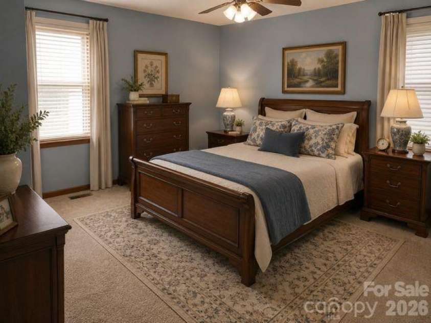 1633 Jamestown Road, Morganton, NC 28655.  MLS# CAR4282271, YatesRealty ID 18279. Virtually Staged Bedroom 2