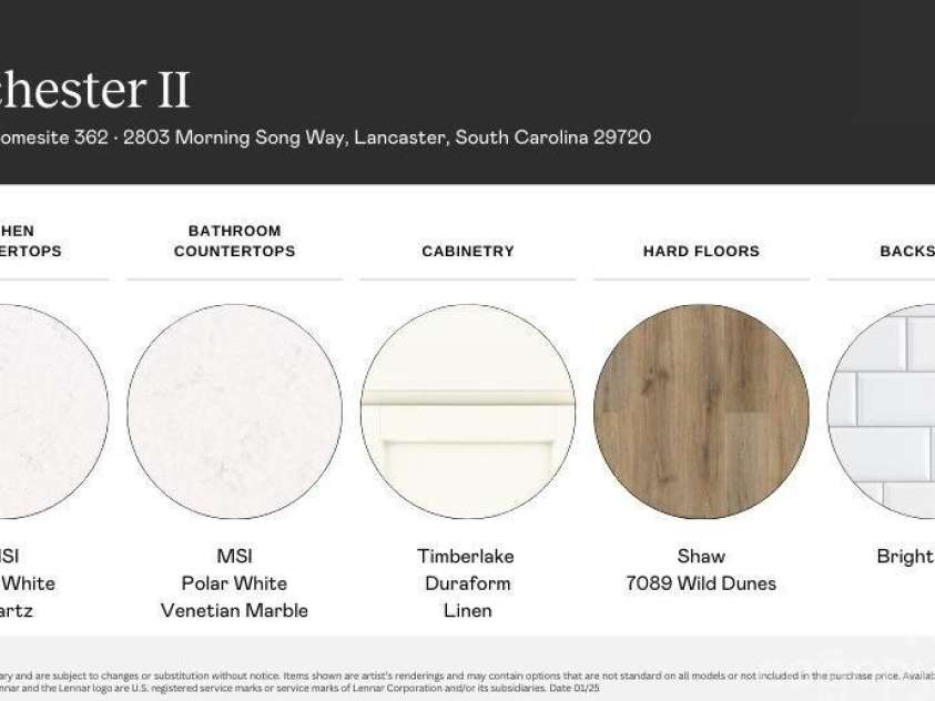 2803 Morning Song Way, Lancaster, SC 29720.  MLS# CAR4244649, YatesRealty ID 18288. Selections