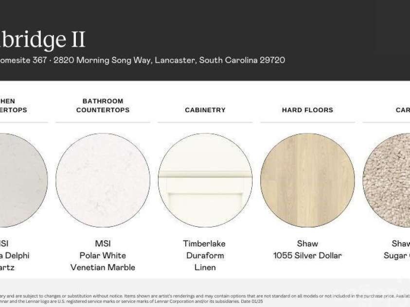 2820 Morning Song Way, Lancaster, SC 29720.  MLS# CAR4244583, YatesRealty ID 18289. Selections