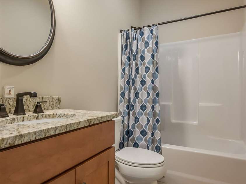 146 Red Hawk Knoll, Lake Lure, NC 28746.  MLS# CAR4334221, YatesRealty ID 18311. Full guest bathroom