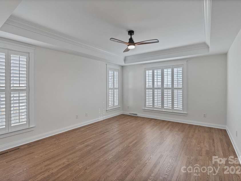 506 Academy Street, McAdenville, NC 28101.  MLS# CAR4330594, YatesRealty ID 18316. Primary en suite retreat with tray ceilings