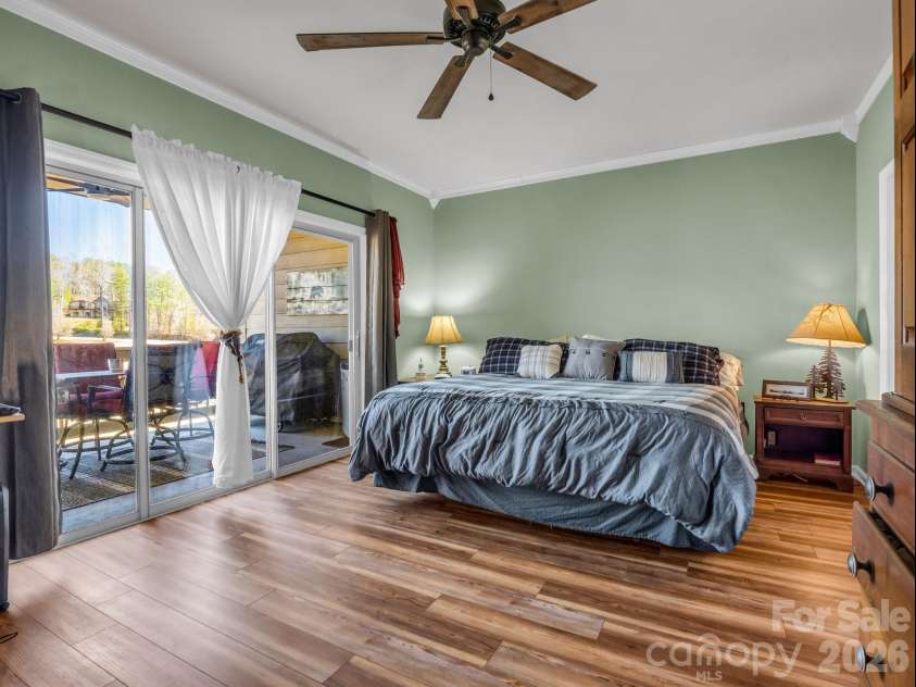 158 Stonecrest Court, Lake Lure, NC 28746.  MLS# CAR4230404, YatesRealty ID 1833. Primary bed