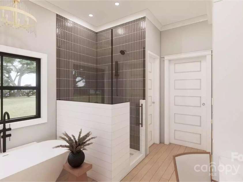 0000 Woodhill Cove Lane, Denver, NC 28037.  MLS# CAR4265882, YatesRealty ID 18334. Proposed Primary Bathroom Ensuite Shower and tub