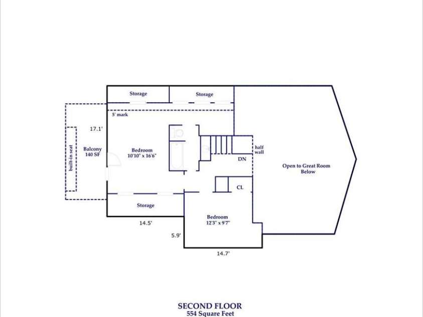 344 Mills River Road, Mills River, NC 28759.  MLS# CAR4374201, YatesRealty ID 18346. Upper level floor plan