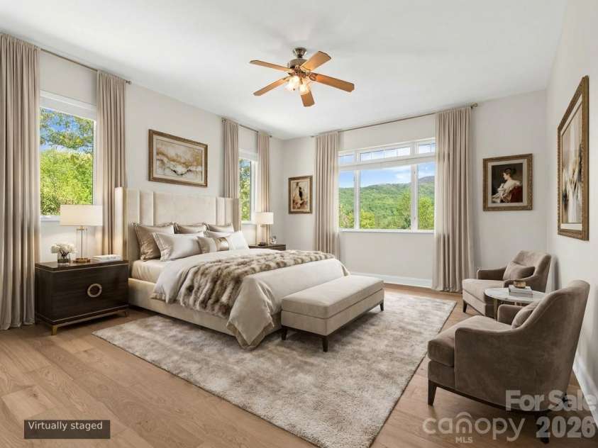 16 Chickadee Lane, Fairview, NC 28730.  MLS# CAR4375126, YatesRealty ID 18349. Primary Bedroom