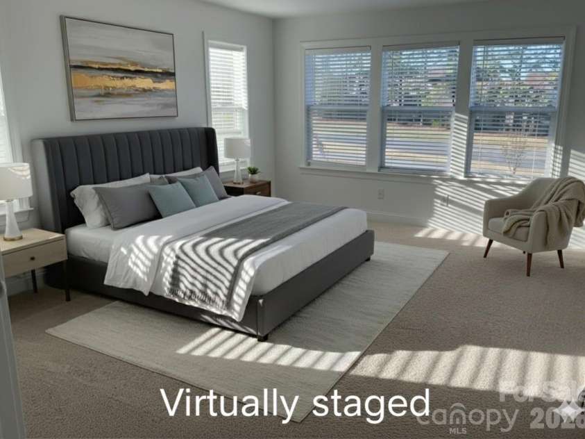 9240 Walnut Hill Road, Concord, NC 28027.  MLS# CAR4330355, YatesRealty ID 18358. Virtually Staged Primary bedroom