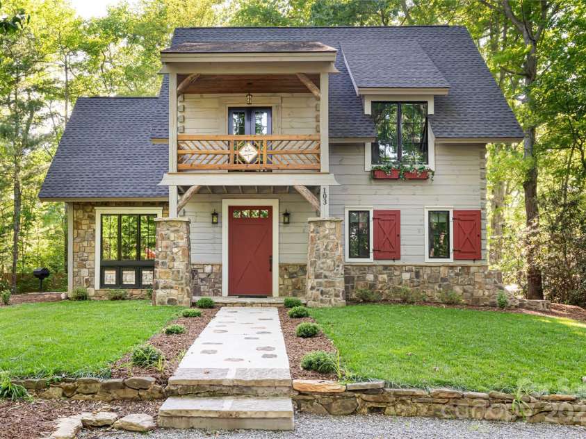 103 Blue Sky Lane, Hendersonville, NC 28792.  MLS# CAR4268920, YatesRealty ID 18359. Front exterior
