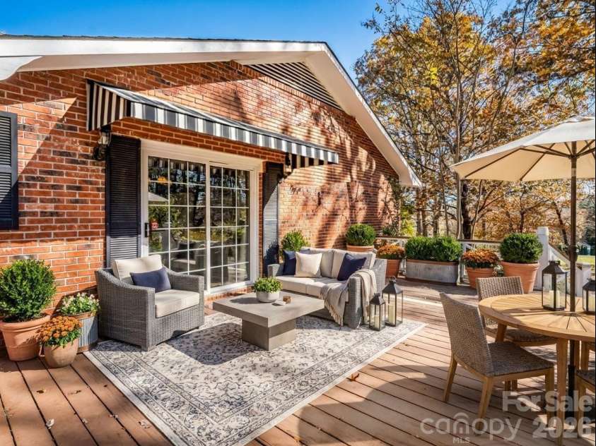 1867 Fruitland Road, Hendersonville, NC 28792.  MLS# CAR4322794, YatesRealty ID 18363. Deck virtually staged