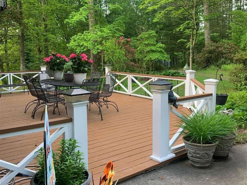 1867 Fruitland Road, Hendersonville, NC 28792.  MLS# CAR4322794, YatesRealty ID 18363. Private deck