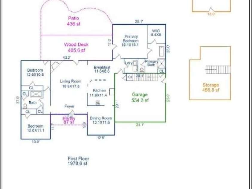 3273 16th Street, Hickory, NC 28601.  MLS# CAR4265590, YatesRealty ID 18373. Floor Plan
