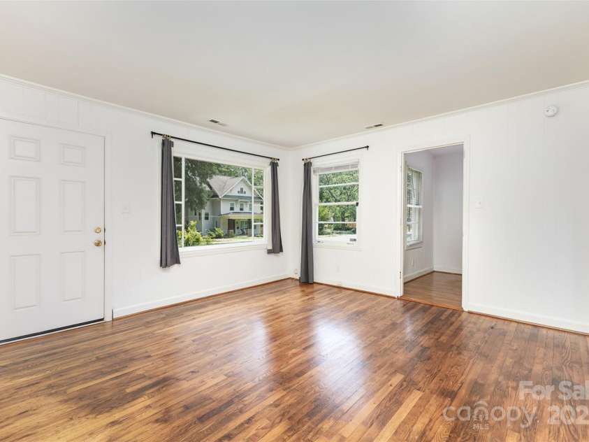 2819 Georgia Avenue, Charlotte, NC 28205.  MLS# CAR4266424, YatesRealty ID 18393. Main living area. Small bedroom access shown.