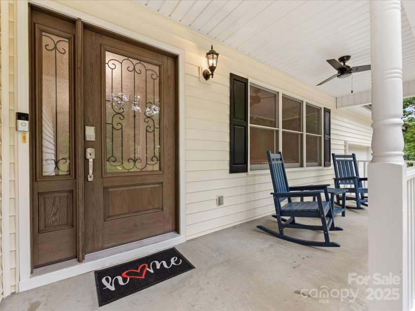 5322 Bridgeview Drive, Iron Station, NC 28080.  MLS# CAR4268245, YatesRealty ID 18401. Front porch