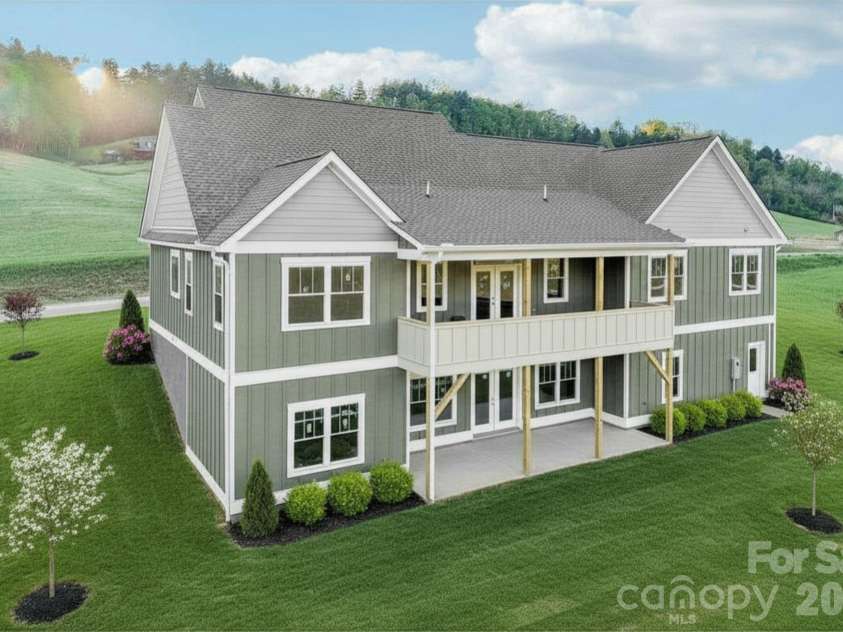 1060 California Creek Road, Mars Hill, NC 28754.  MLS# CAR4377594, YatesRealty ID 18407. Back View Double Covered Deck