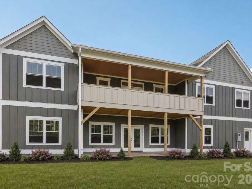 1060 California Creek Road, Mars Hill, NC 28754.  MLS# CAR4377594, YatesRealty ID 18407. Back View Double Covered Deck