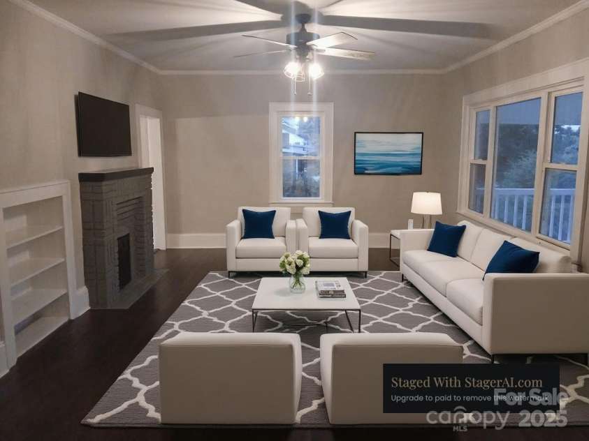 105 Inman Avenue, Bessemer City, NC 28016.  MLS# CAR4219453, YatesRealty ID 18408. Living Room