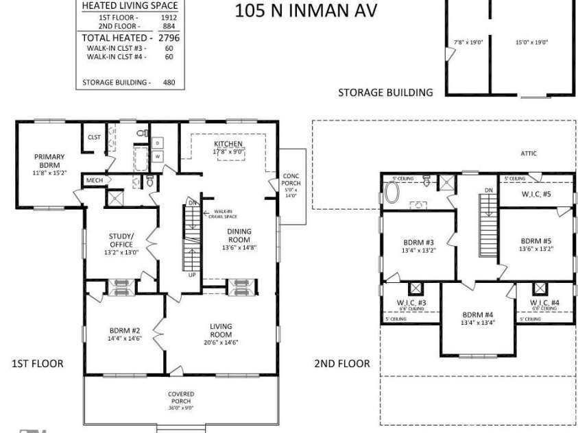 105 Inman Avenue, Bessemer City, NC 28016.  MLS# CAR4337137, YatesRealty ID 18408. 