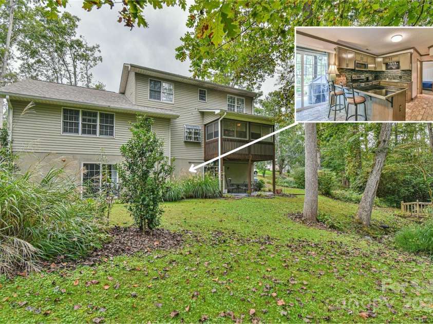 145 Fox Glen Drive, Arden, NC 28704.  MLS# CAR4134713, YatesRealty ID 18409. Apartment overlooking beautiful backyard