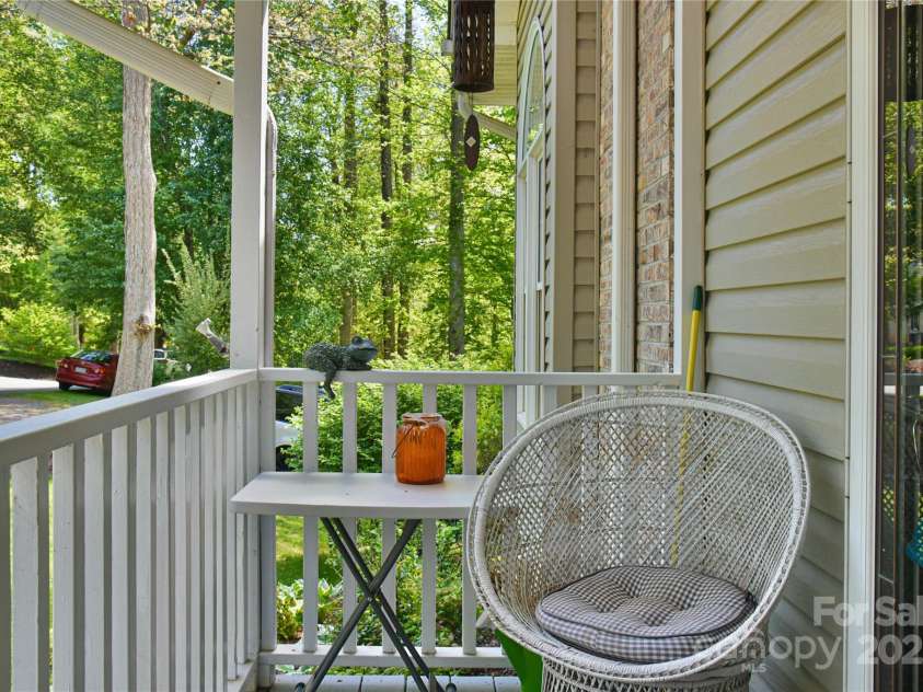 145 Fox Glen Drive, Arden, NC 28704.  MLS# CAR4134713, YatesRealty ID 18409. Covered front porch at main entrance
