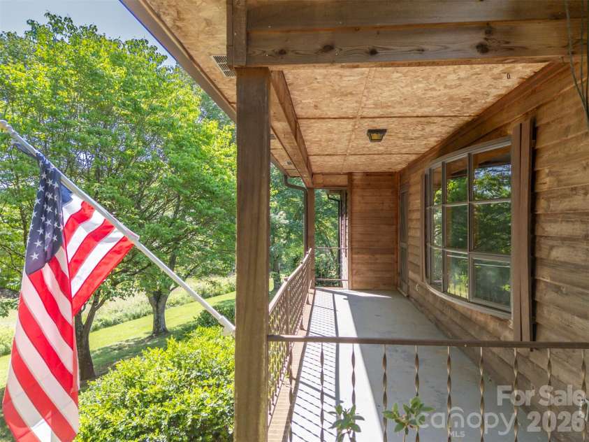 184 Clelo Drive, Casar, NC 28020.  MLS# CAR4375194, YatesRealty ID 18410. Front Porch
