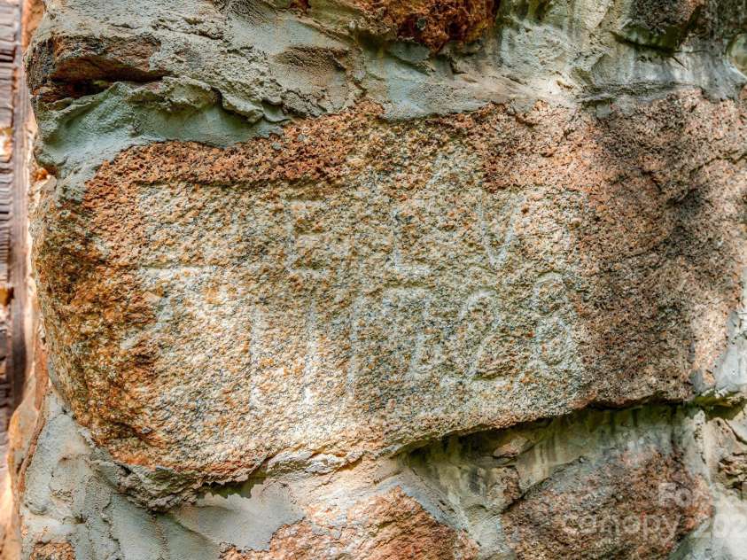 482 Pheasant Street, Lake Lure, NC 28746.  MLS# CAR4253575, YatesRealty ID 18417. Engraved Chimney Rock With Elevation - Date Unknown