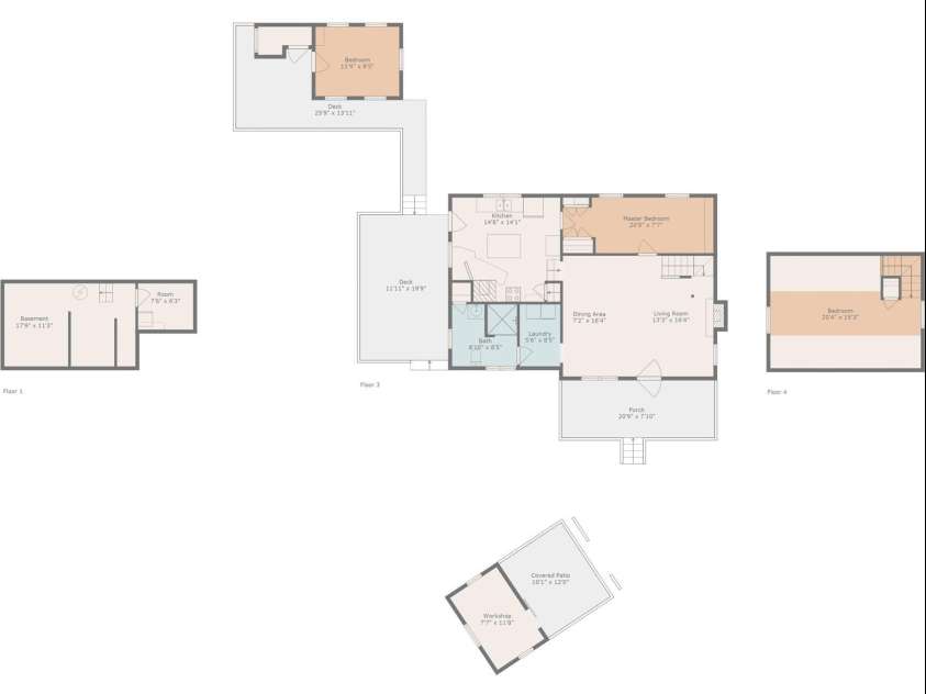 482 Pheasant Street, Lake Lure, NC 28746.  MLS# CAR4253575, YatesRealty ID 18417. Floorplan Internal